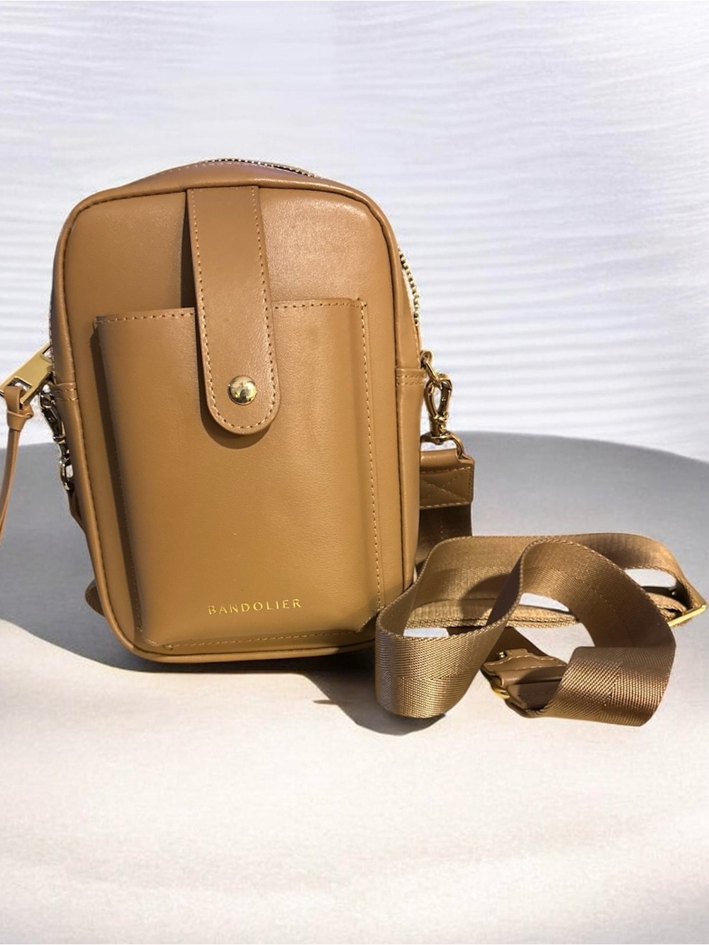 Bandolier Dillon Crossbody Bag in Tan